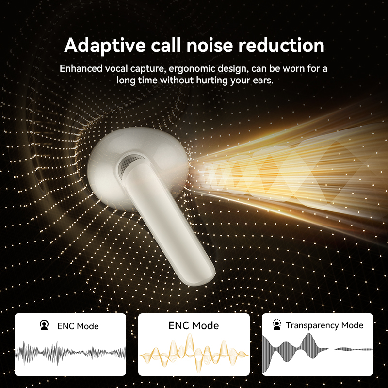 Bezprzewodowe słuchawki douszne Oforui Słuchawki Bluetooth 5.3 Bluetooth 46dB ENC Hi-Res Słuchawki douszne 4 mikrofony bezprzewodowe