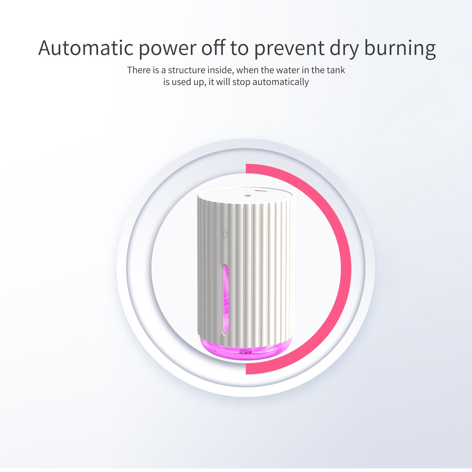 Draadloze Luchtbevochtiger Usb Portbale Aroma Diffuser 320Ml Batterij Oplaadbare Umidificador Essentiële Olie Humidificador