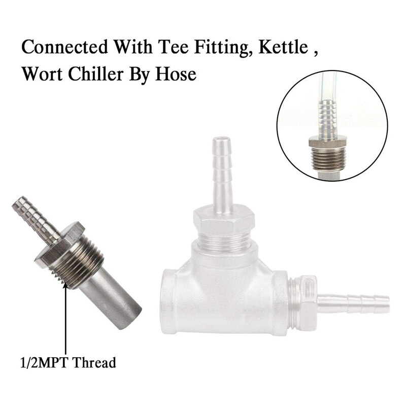 Home Brewing Inline Oxygenation Diffusion Stone Aeration Stone 1/2 Npt Carbonation Stone