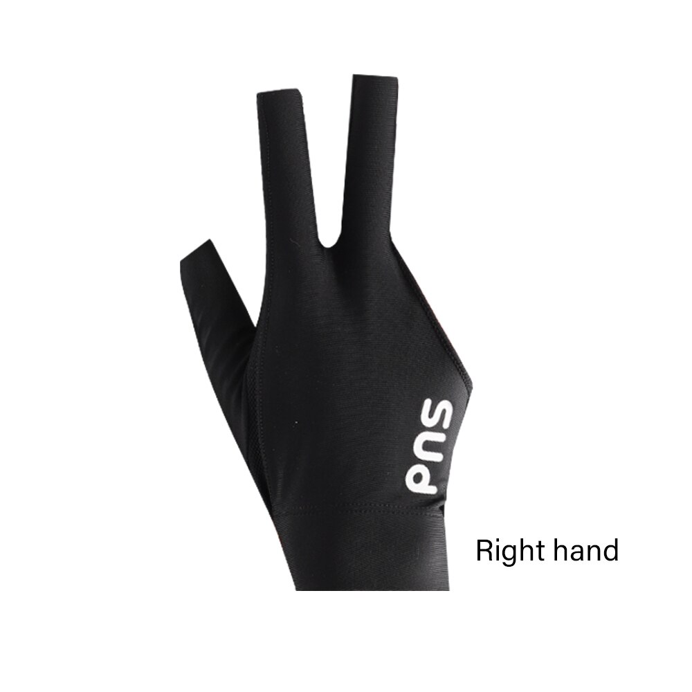 Pns billard pool cue handsker sort / rød / blå venstre højre hånd holdbare komfortable handsker handsker billard tilbehør: Sort højre