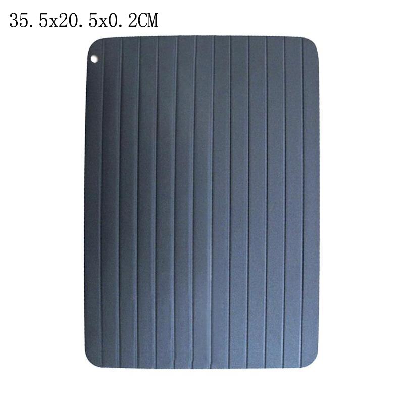 Defrost Tray Food Meat Pork Fish Thaw Frozen Quickly in Minutes Plastic No Electricity Chemicals Microwave Kitchen Defrosting To: 35.5x20.5x0.2CM