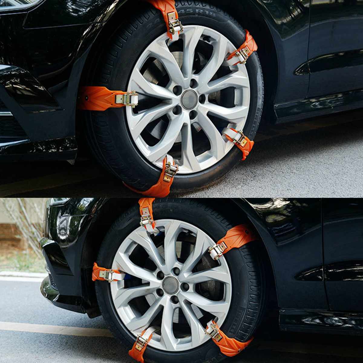 Audew 2Pcs Universele Auto Sneeuw Tire Keten Anti Skid Kettingen Modder Wheel Tyre Kabel Riem Voor Universele Banden Winter sneeuw Zand Grond