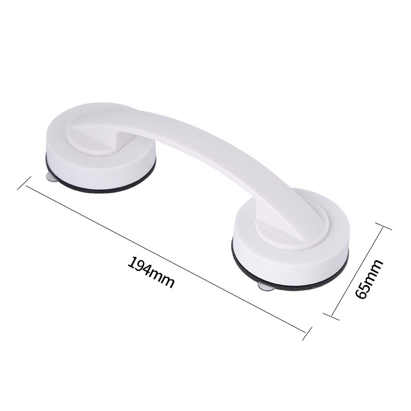 Veilige Grip Met Zuignap Geen Boren Douche Handvat Anti-Slip Leuning Biedt Voor Veiligheid Grab In Badkamer Koelkast leuning: white-2