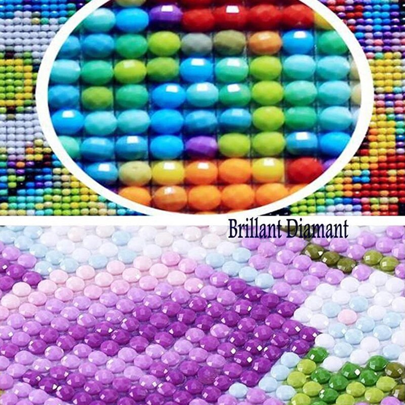 5D DIY Partial Drill Round Diamond Painting Couple Bird Animal Rhinestone Embroidery Canvas Cross Stitch Kit Home Decor