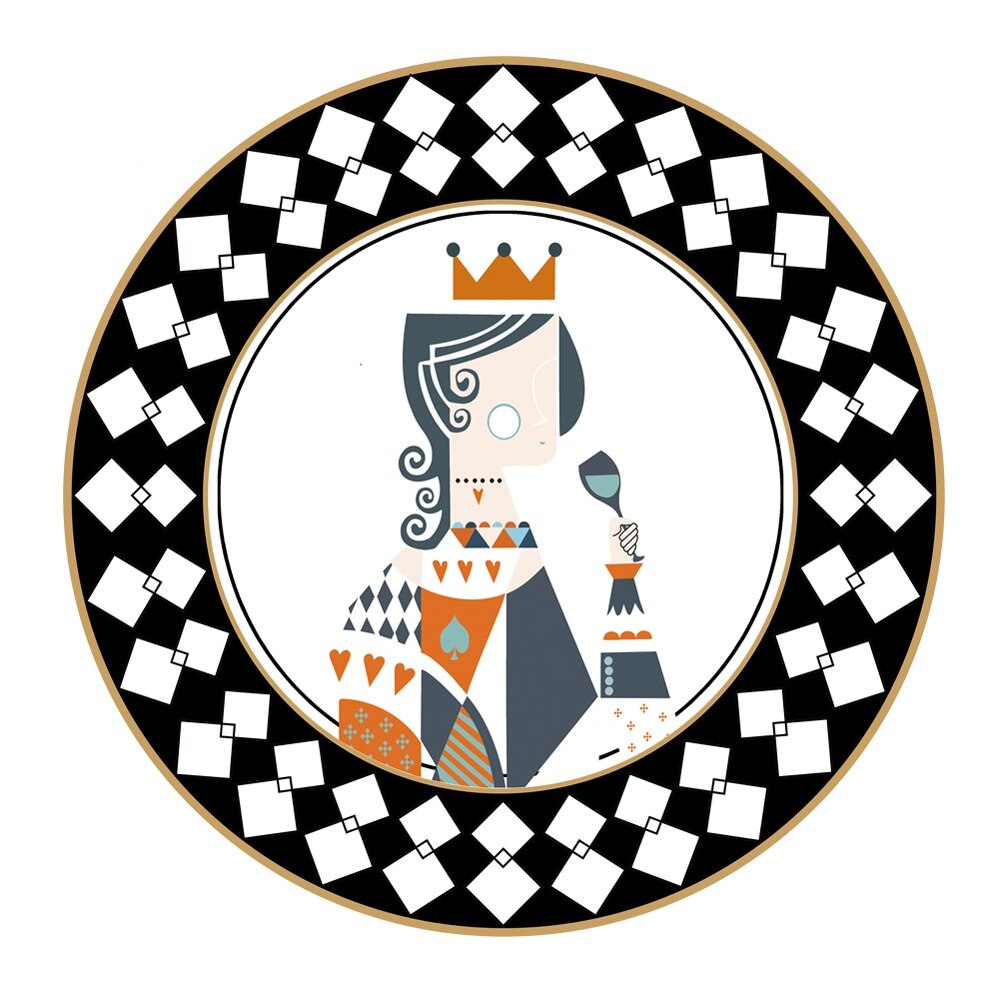 2022 style ceramic plate set dinner plates ceramic plate dessert plate bone china plate sets Decorative plate