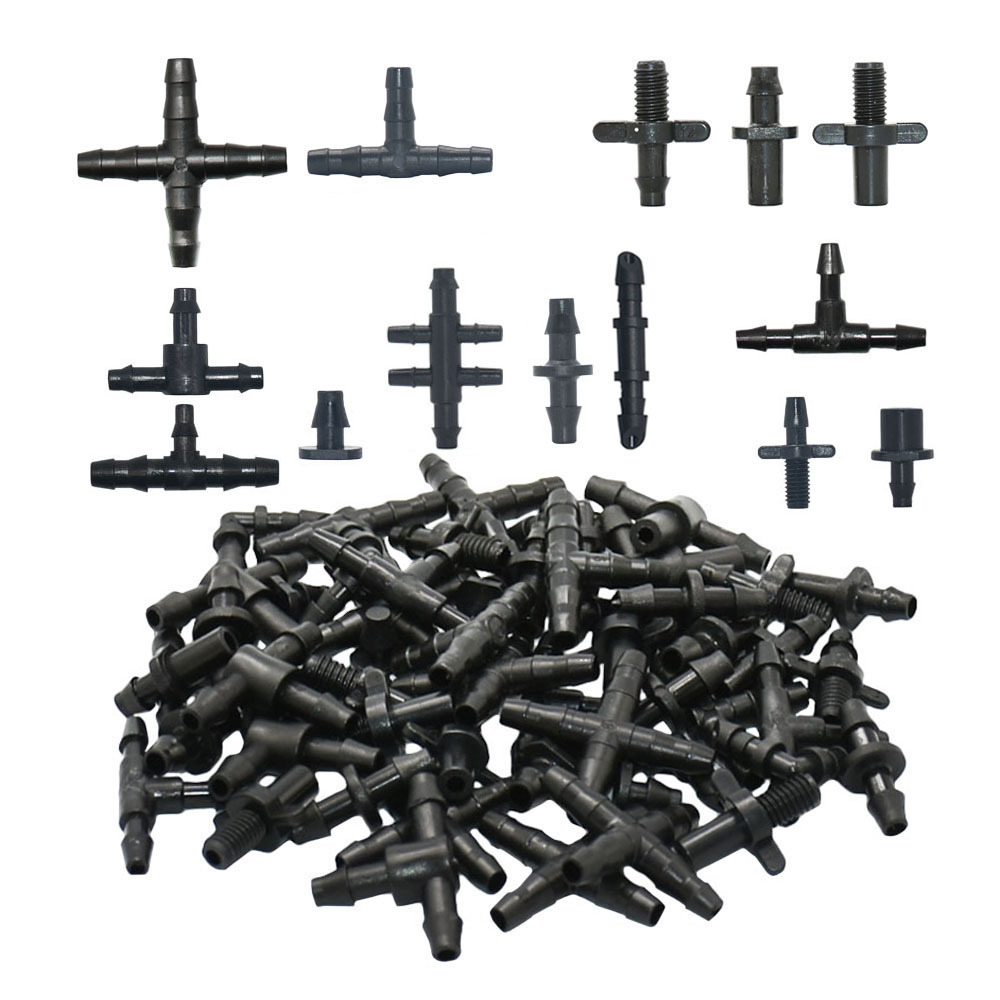 25 stücke 3/5 4/7 Schlauchtülle Anschluss 1/4'' & 1/8'' Schlauch Schlauch Wasser Splitter gemeinsam Abschläge Kreuz Eng stecker Tropf bewässerung System