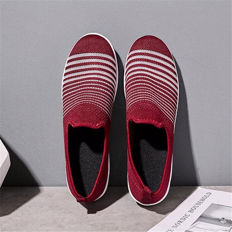 Summer Toning Shoes For Women Fitness Walking Shoes Slip on Slimming Jogging Sneakers 4.5 cm Wedge Platform Swing Shoes