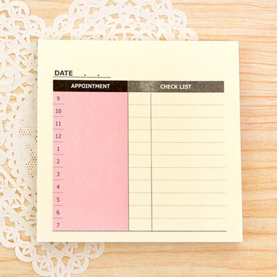 Weekly Planner Stickers Monthly Planner Notepad Portable Memo Accounting Desk Memo Pad Check List Planner Agenda