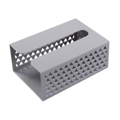 Home Storage Wall-Mounted Multifunctional Tissue Box Home Storage Box Bathroom Accessories Organizer Tissue Holder: Gray