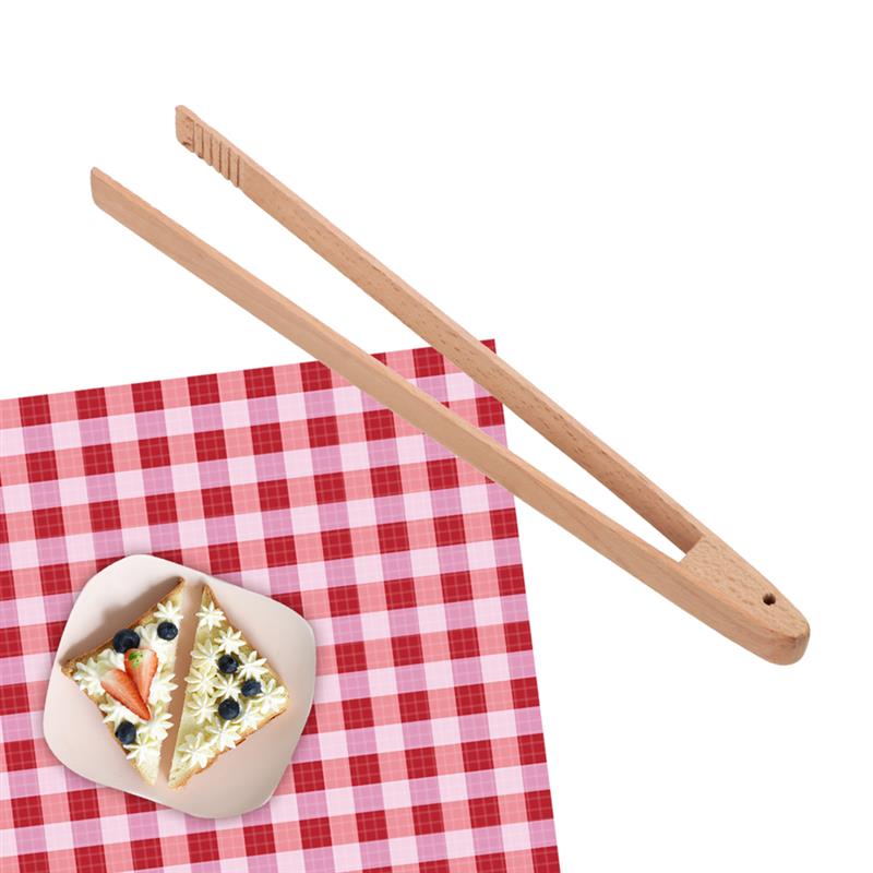 Pinzas de madera para comida, utensilios de cocina para Buffet, pinza para pan anticalor, pinza para pastelería, utensilios de cocina para barbacoa