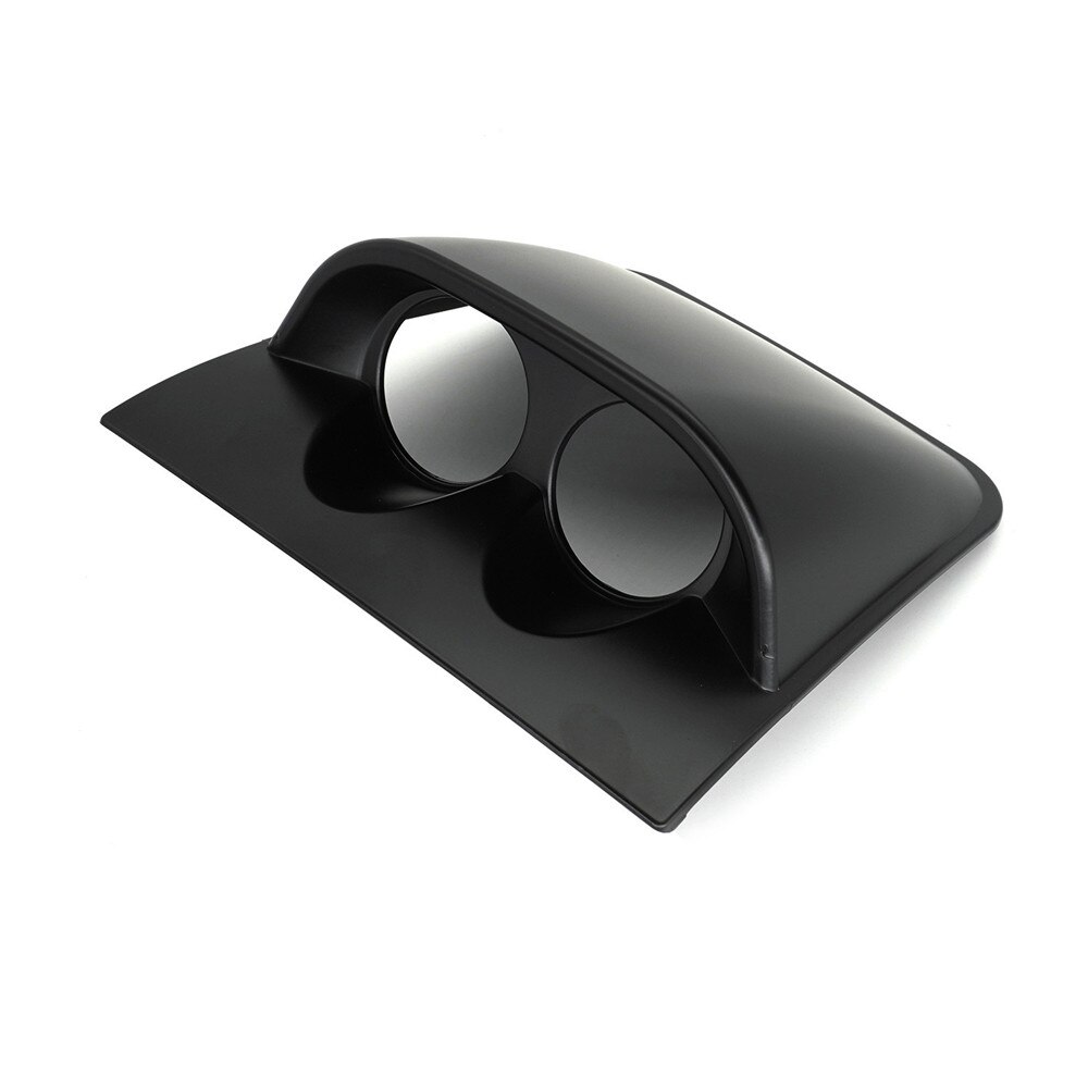 2inch 52mm Car Dash Board Gauge Cup Cover Plastic Dual Triple Gauge Pod Mount Holder: Dual-Black