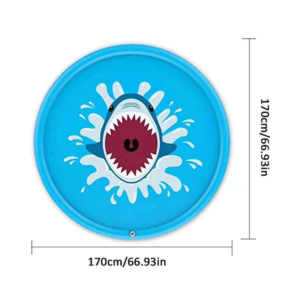 Opblaasbare Spray Water Kussen Zomer Kids Play Water Mat Gazon Games Pad Sprinkler Spelen Speelgoed Strand Mat Kussen Speelgoed: C170cm