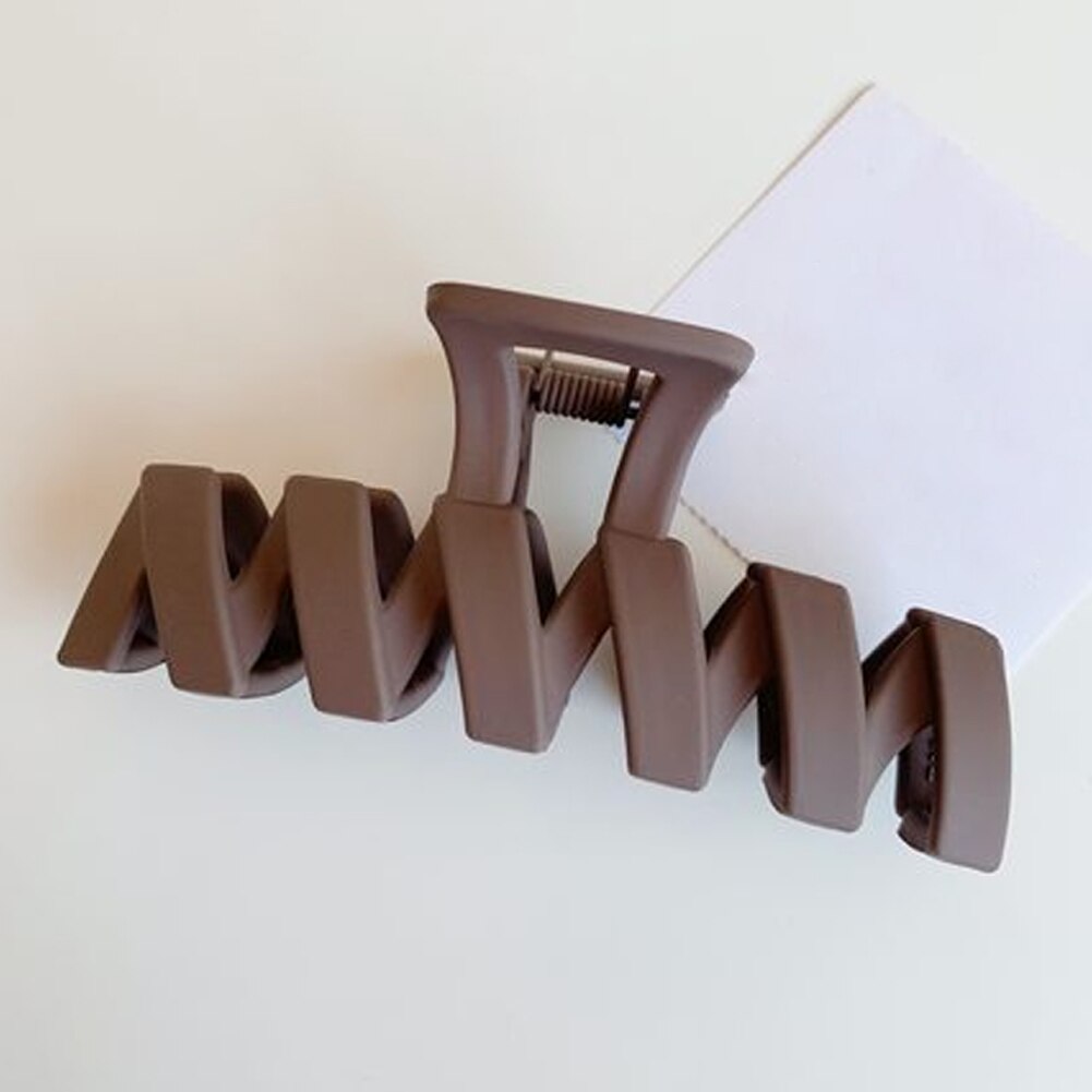Effen Kleur Klauw Clip Grote Barrette Krab Haar Klauwen Bad Clip Paardenstaart Clip Voor Vrouwen Meisjes Haar Accessoires: 8