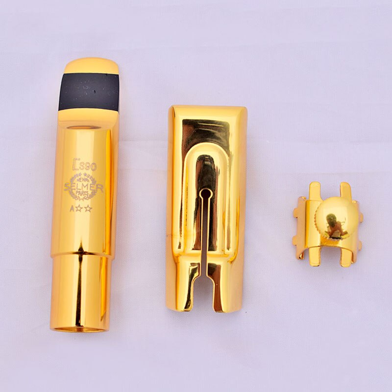 Tenor Soprano Alto Saxophone Metal Mouthpiece S90 Gold Plating Sax Mouth Pieces Accessories Size 56789