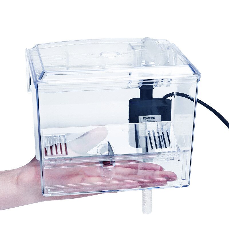 Aquarium Breeding Hatchery House Clear Fish Tank Incubator Aquarium Transparent Breeder Isolation Hanging Box Water Pump
