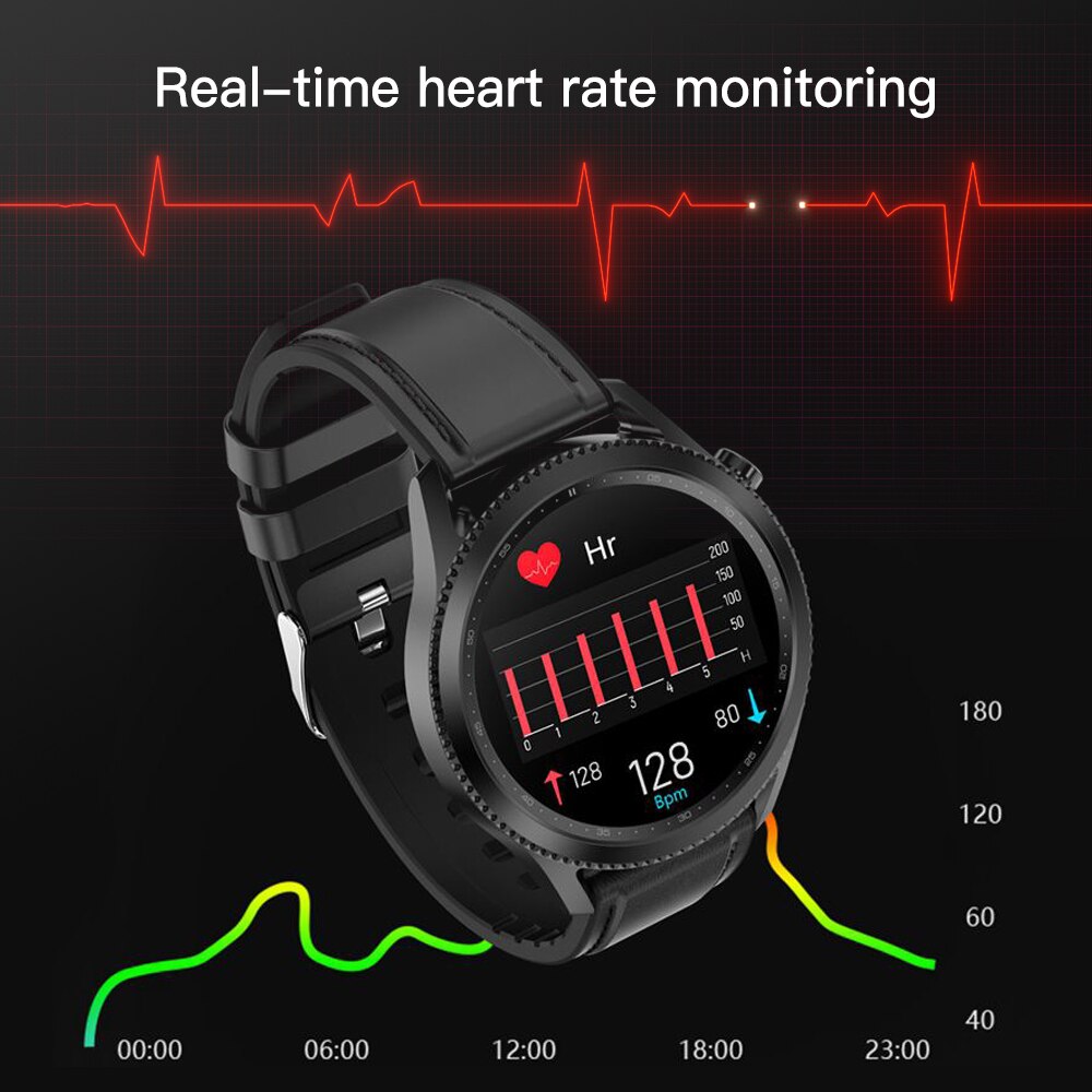 Health &amp; Fitness Smartwatch with Heart Rate Blood Pressure ECG Monitor IP68 Waterproof Watch Fitness Sports Tracker Bracelet