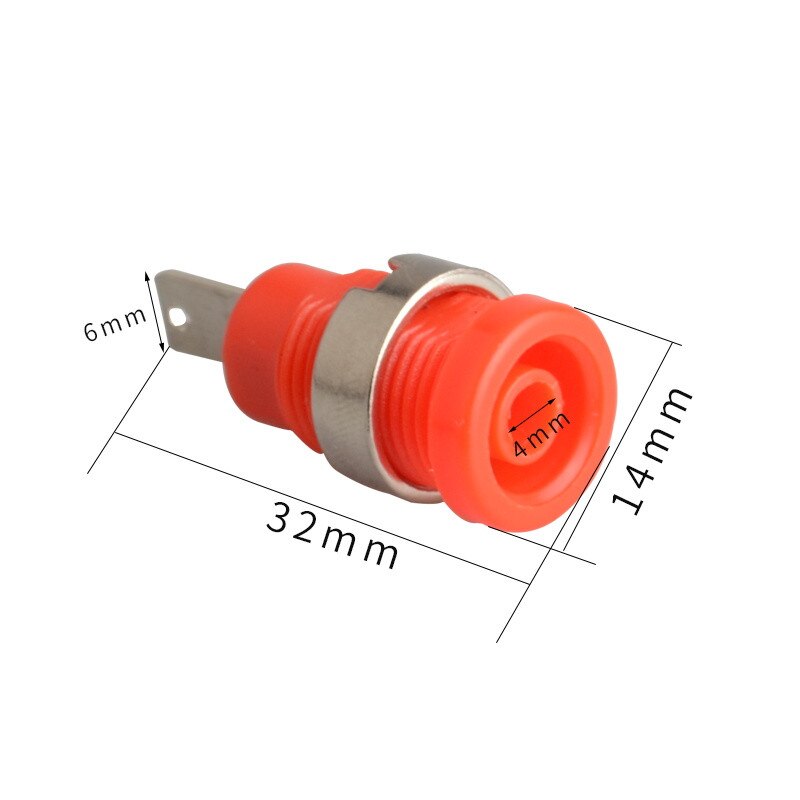 4mm aansluitpunten banaanstekker paneelmontage testprobe connector vrouwelijk + mannelijk