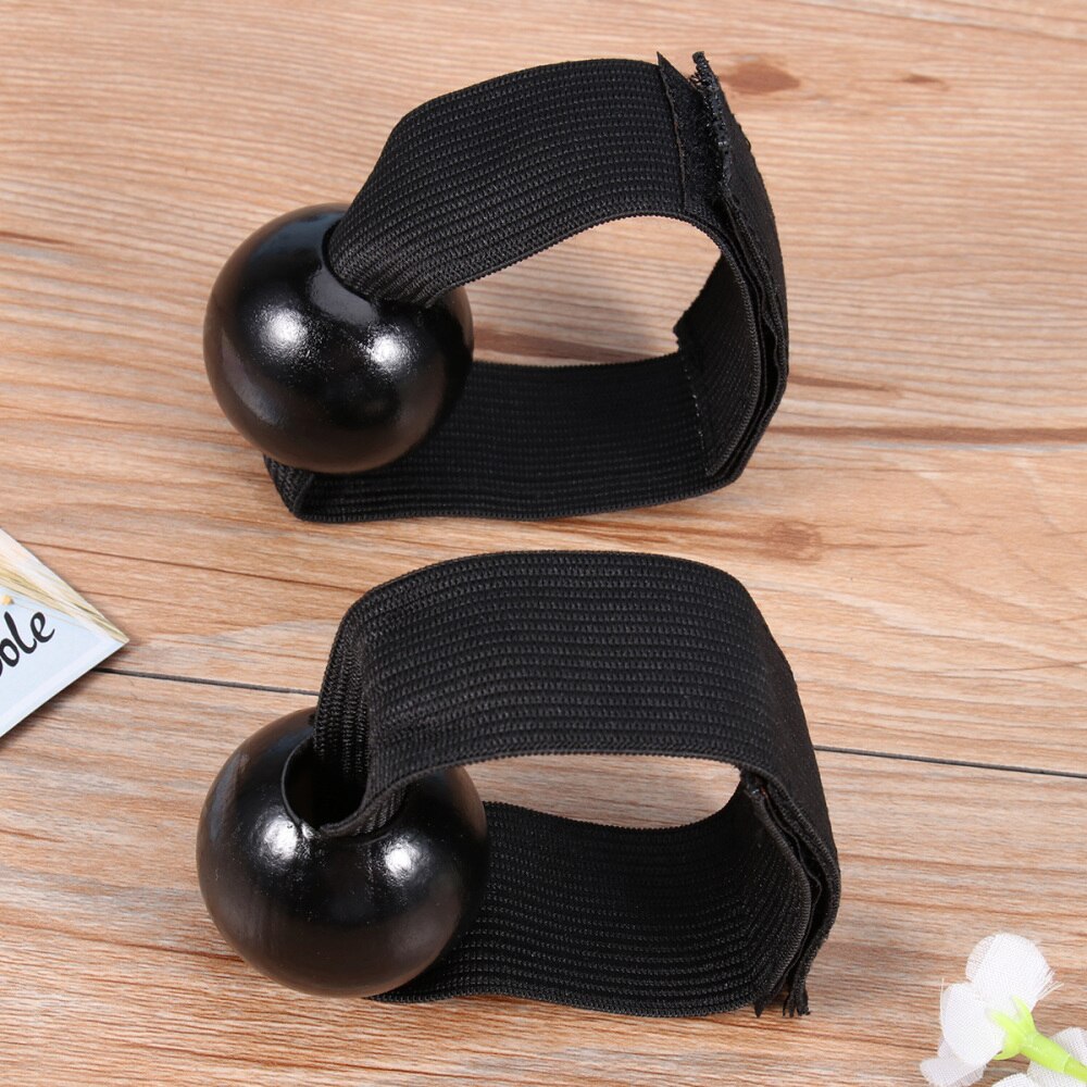 2 pairs of Volleyball Training Exercise Band Equipment Correction Aid Sport Training Belt with Buckle (Black)