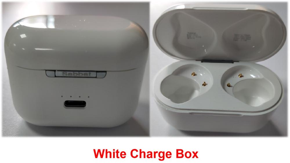 Original Charging Box for Sabbat E12 Ultra TWS Bluetooth Earphone Charging Cases X12 pro Black White 750mAh Wireless Charger Bin: X12Pro Box White