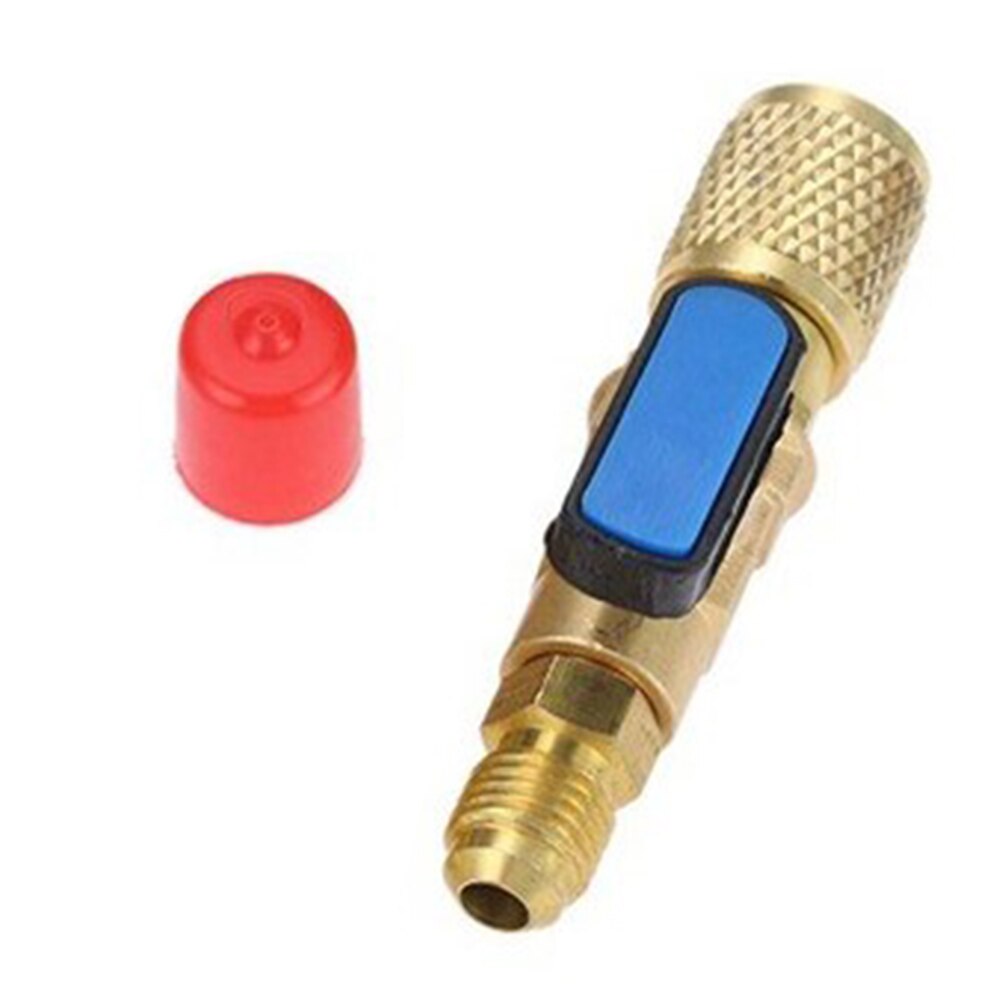 1pcs Shut-Off Valve Refrigerant Right-Hand Thread 1/2 ACME F X 1/4 SAE M For R32 Refrigerant Bottles