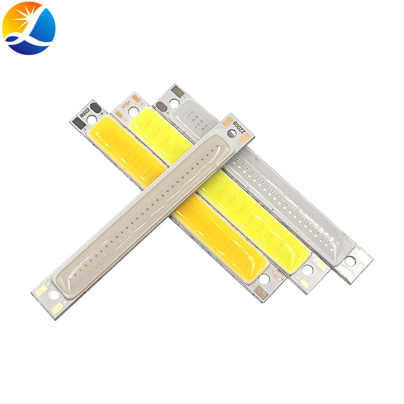 60x8mm 2V 3V LED Lamp COB Strip 3.7V Chip Aan Boord warm Koud Wit Blauw Rode Kleur 1W 3W LED Verlichting COB Werklamp