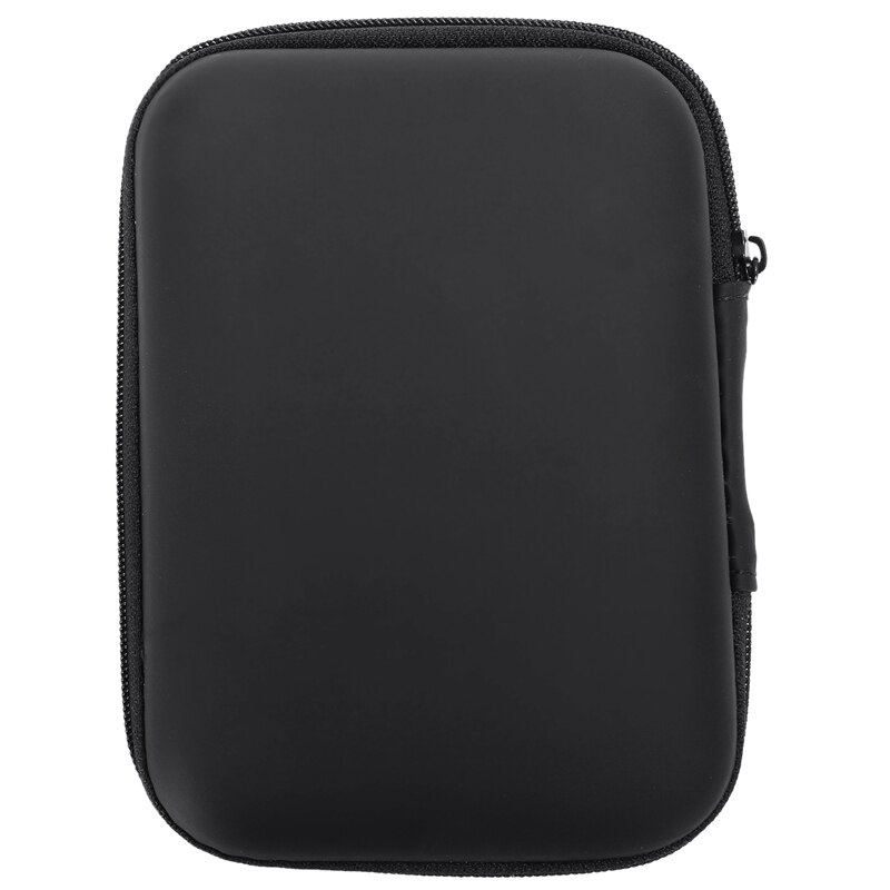 Disco duro portátil a prueba de golpes cremallera cubierta bolsa funda 2,5 pulgadas HDD Bolsa rígida negro
