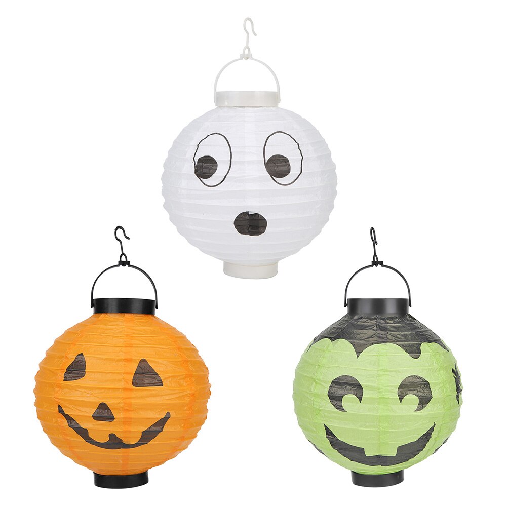 20cm nowa papierowa na Halloween dynia wisząca latarenka Eventy uroczystość przerażające akcesoria dekoracyjne DIY rękodzieło festiwal papier latarnia