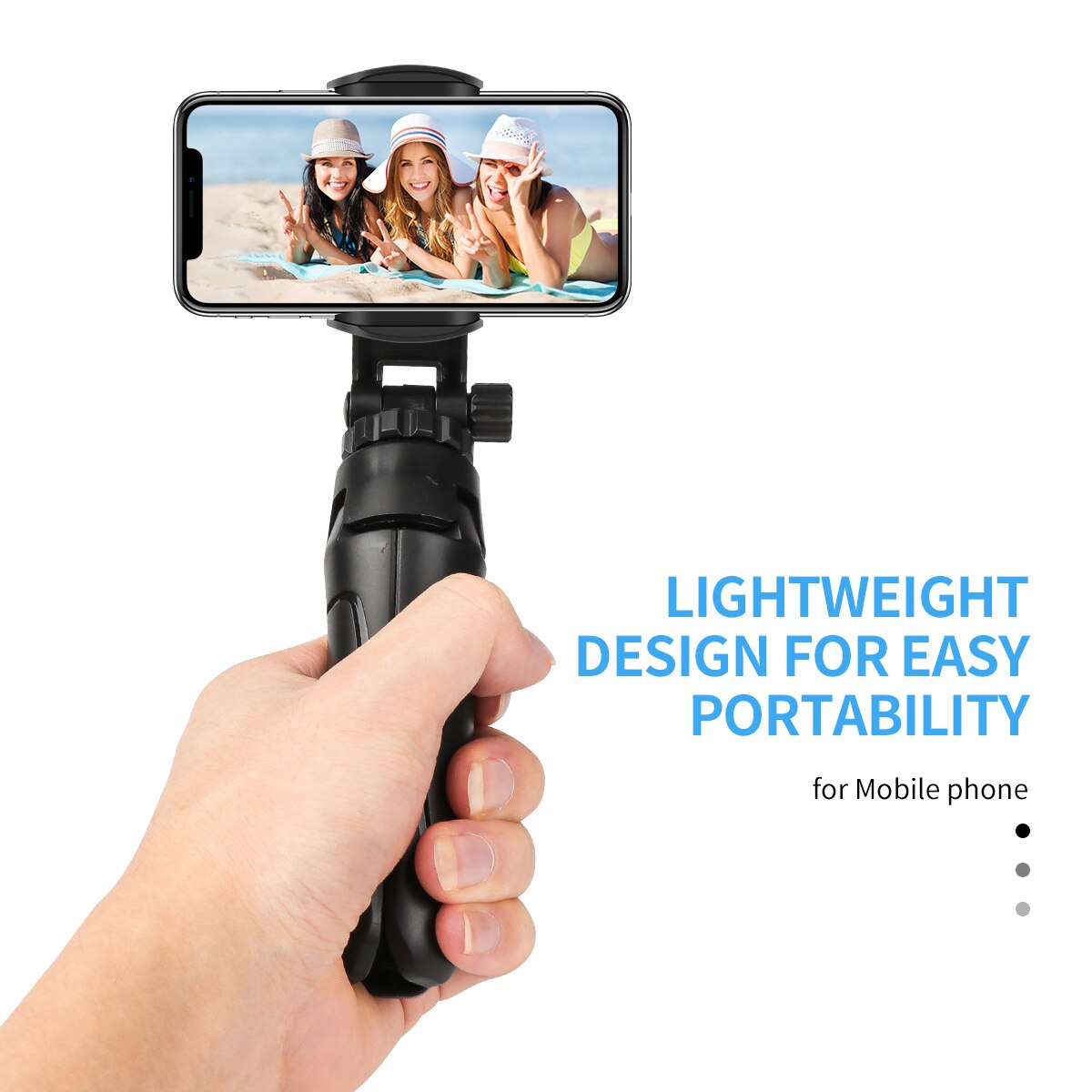 Universal Mini Tripod Stand 1/4'' For DJI OSMO Mobile 2 Feiyu Vimbal 2 Smartphone Action Camera Holder with Phone Clip Monopod
