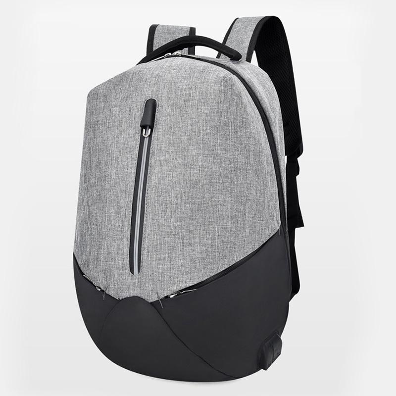 Moda mochila homem mochila de alta qualidade portátil mochila de viagem anti-roubo masculino ombro mochila homme: Gray