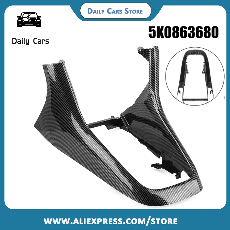 For Golf 6 MK6 Panel Cover Center Console Frame Trim Shift Center ABS Plastic For Golf 6 MK6 Helpful Shift Panel