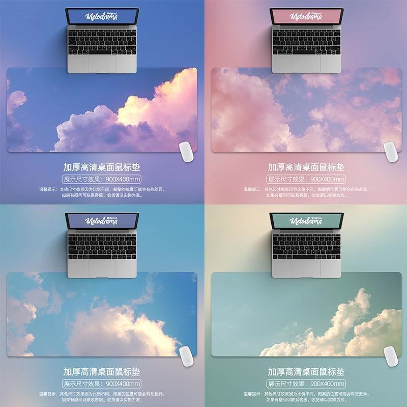 Laptop Mouse Mat Kawaii Mouse Pad Cute Mouse Padpad Large Writing Desk Mats Gaming Deskpad for Office Home Gamer 80x30 90x40