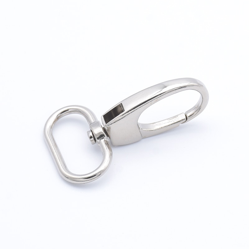 5x metal karabinhage aftrækker spænder oval ring til læderrem/bælte nøglering bånd til kæledyr snor kroge