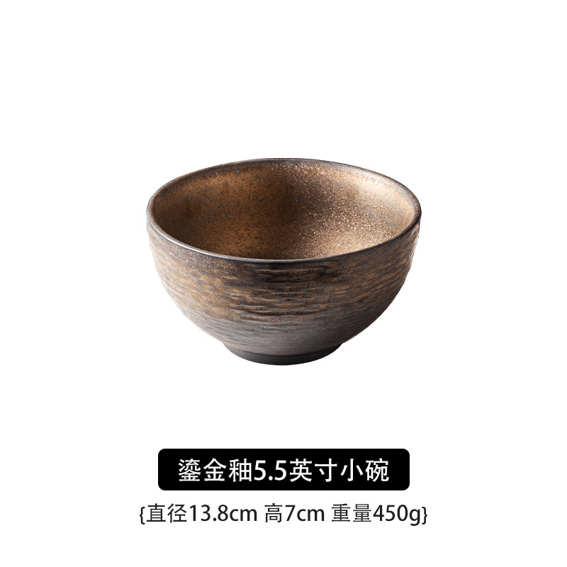 Karkea keramiikka astiasto lautanen kotitalousruoka lautanen keraamiset nyytit lautanen pihvi illallislautanen japanilainen tarjotin riisikulho nuudelit: Kameli