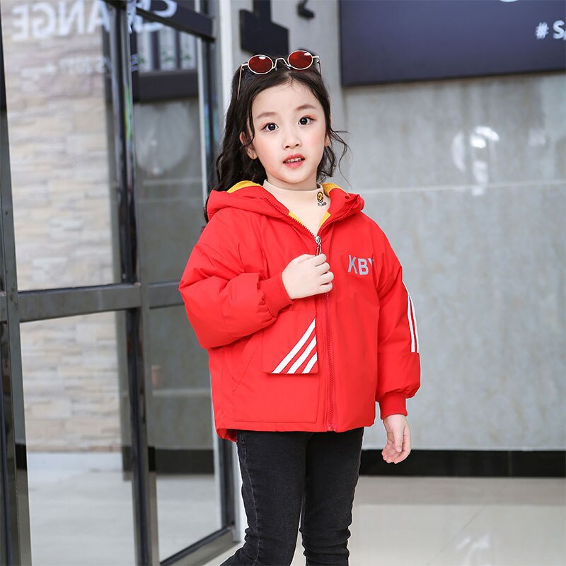 Chaqueta deportiva de algodón con relleno para niños y niñas, abrigo cálido de de invierno, 2-8 años, novedad