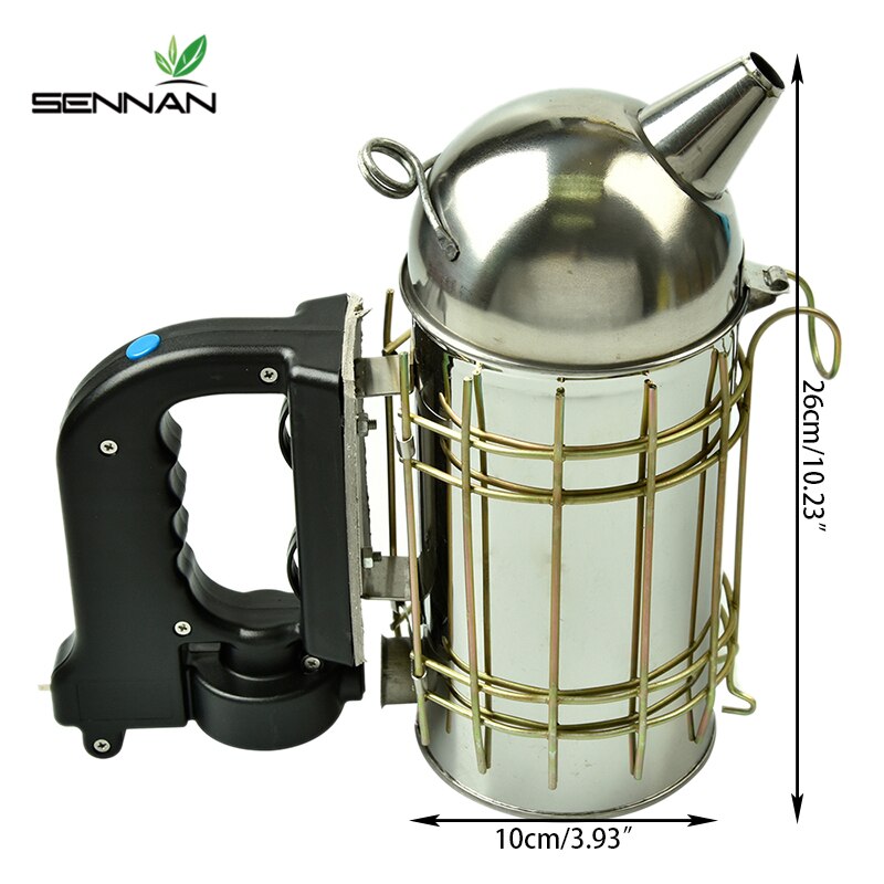 Fumoir électrique Pour Ruche Abeilles - En Acier Inoxydable, Kit Complet Avec Soufflet