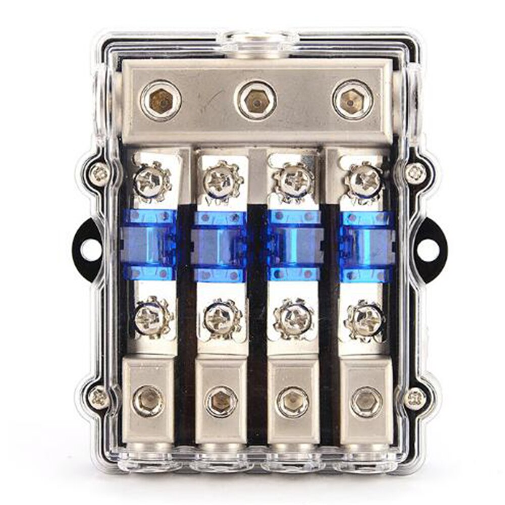 1PC Car Audio Multiple Fuses with 60A Fork-bolt Fuses Subwoofer Conversion Accessories 1 in 2/3/4 Ways out