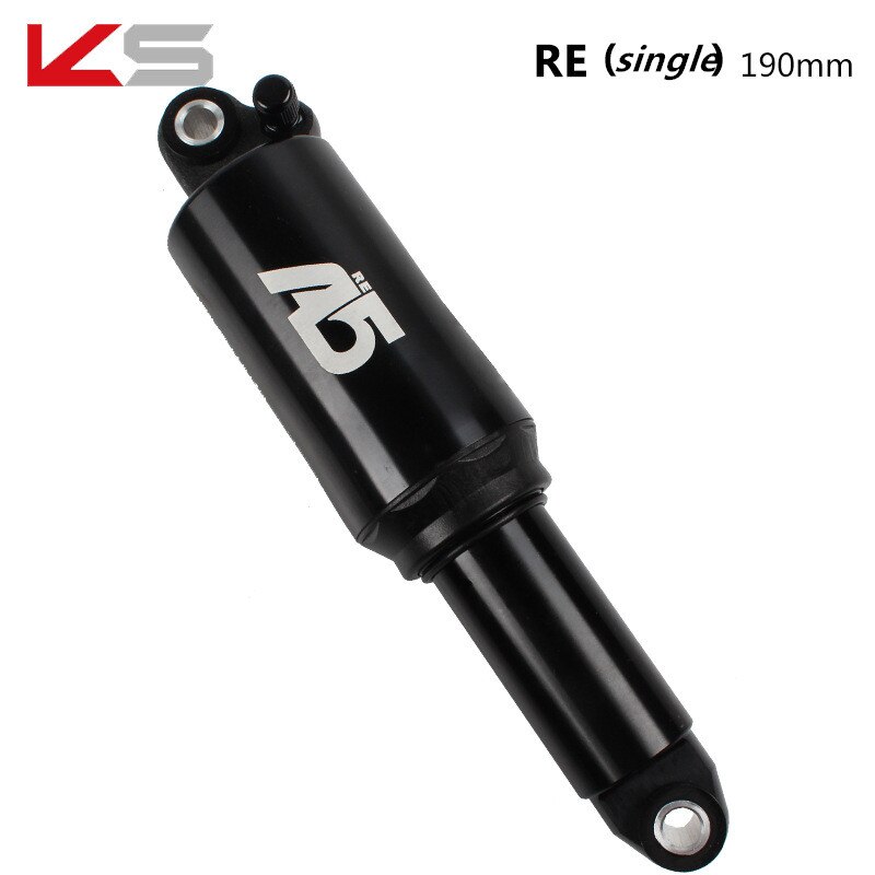 KS A5-RR1 Góra rower powietrze tylny amortyzator podwójny/pojedynczy powietrze Chambe 125/150/165/190mm miękki regulowany tylny amortyzator: 190mm pojedynczy