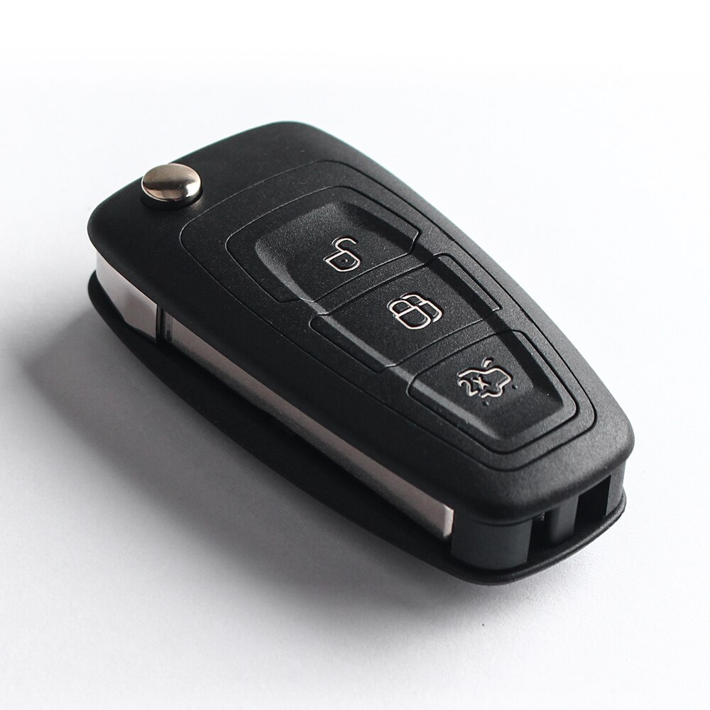 Keyyou til ford filp bilnøgle shell fob 3 knapper fjernbetjening til ford focus fiesta mondeo c max auto nøgle udskiftning