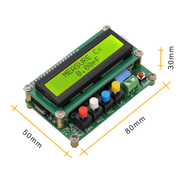 Lc100- Digital LCD hoch Präzision Induktivität Kapazität Meter Kondensator Tester Frequenz 1Pf-100Mf 1Uh-100H Lc100-+ Te