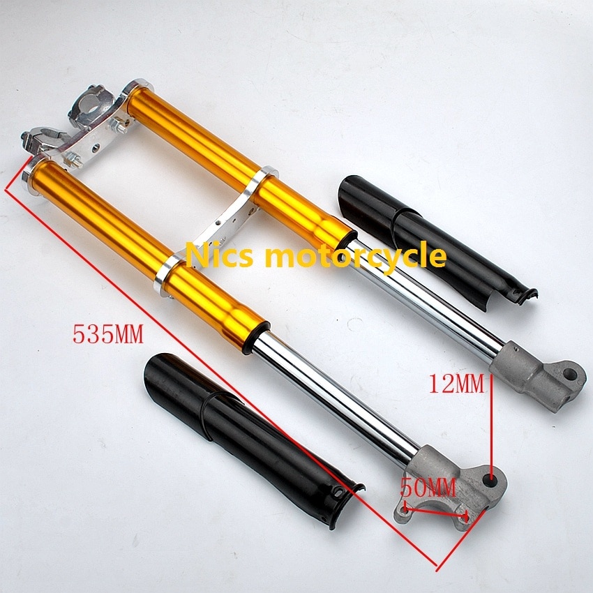 Small mini Triple Dirt Pit Pro Trail Bike 49CC Upside Down Front Fork Shocker