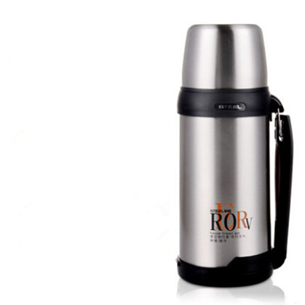 304 Stainless Steel Thermos 1000ml 1500ml 1800ml Termos Coffee Vacuum Flasks Thermoses Travel Thermos Bottle: 1500ml / Silver