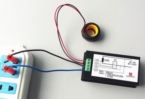 Ac 80-260v lcd digital 100a spændings watt effektmåler amperemeter voltmeter 110v 220v
