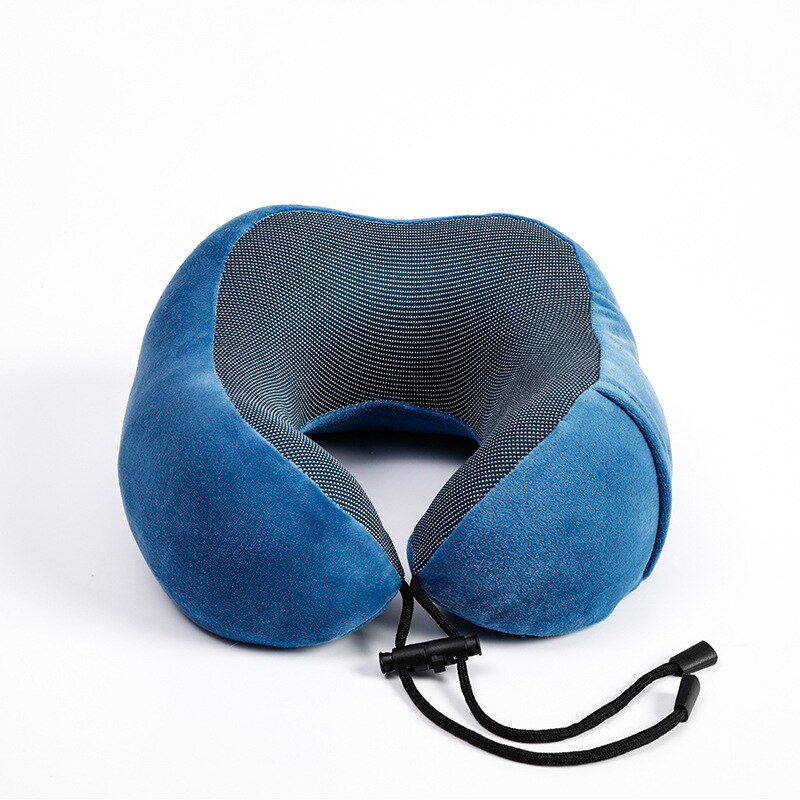 Coussin de refroidissement pour les yeux 3 en 1 | Ensemble pour le cou, soutien-gorge en mousse à mémoire de forme U, oreiller pour le cou de voyage: Blue