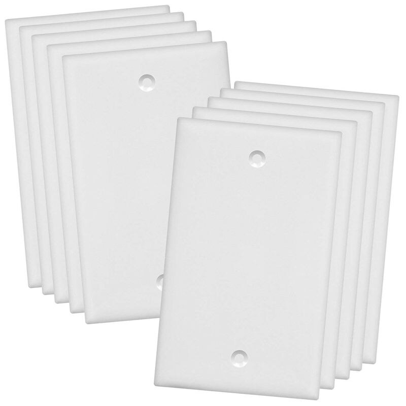 Empty Panel, Standard Size Without Device Blank Panel White (10 Packs): Default Title