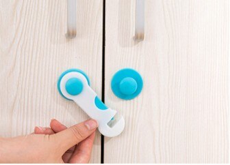 4 Stuk Multifunctionele Kast Lock Kind Veiligheid Bescherming Koelkast Veiligheidsslot Ladeblokkering Baby Veiligheid Anti-Snuifje Hand