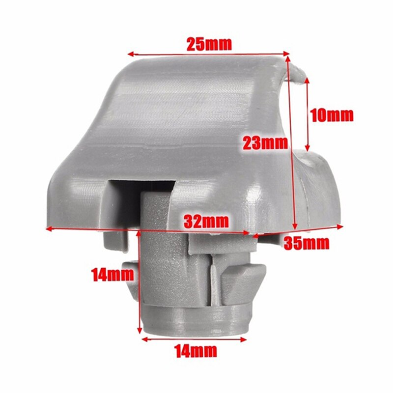 1X Gray Sun Visor Clip Holder For CR-V/Civic/Accord/Odyssey 88217-S04-003ZA