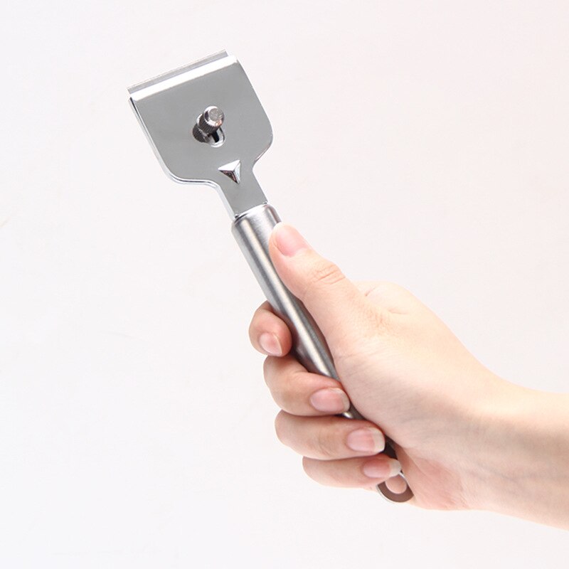 Multifunction Glass Ceramic Hob Scraper Cleaner Remover With Blade For Cleaning Oven Cooker Tools Utility Knife Stainless Steel