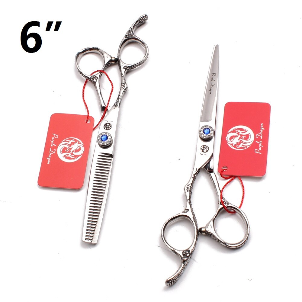 Y8212 5.5 " 6 " venstrehånds saks hår frisør frisør salon sakse klipning sakse sæt: 6 tommer sølv p