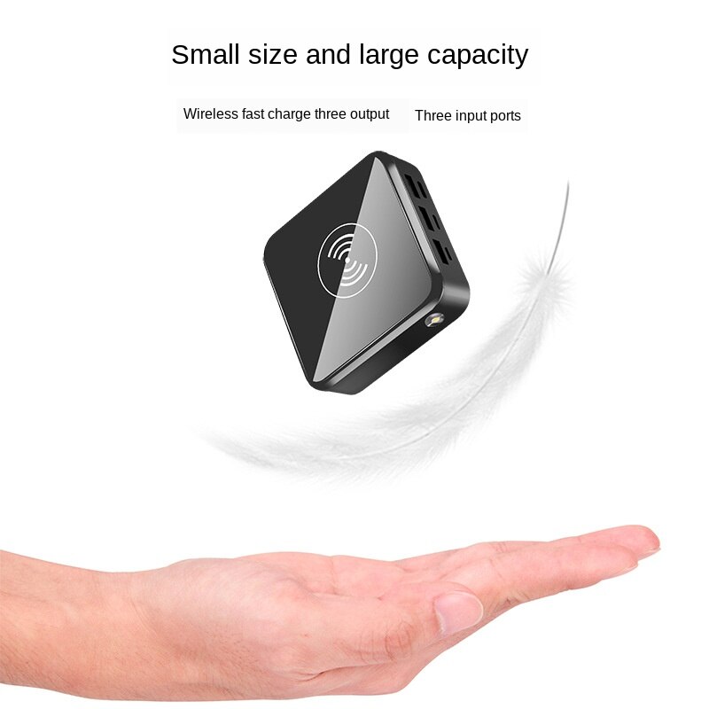 Hohe Kapazität 30000mah kabellos Energie Bank Mini Energie Bank mit verdreifachen USB 2,1 EINE Schnelle Ladung LED Anzeige Energie
