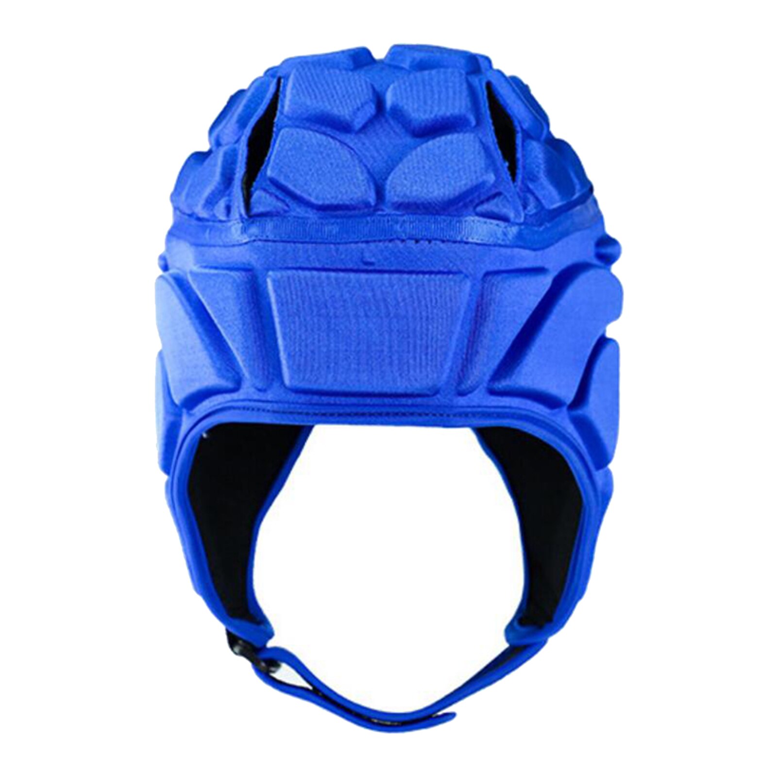 Adjustable Rugby EVA Padded Headgear Football Goalkeeper Soft Head Protective Helmet Protector for Unisex Kids Youth Adults: Blue XL